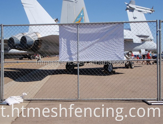 Edilizia galvanizzata all'ingrosso 2100*2400 mm Fence a catena temporanea